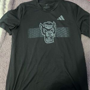 adidas Black NC State Wolfpack Short Sleeve Tee